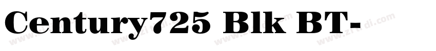 Century725 Blk BT字体转换